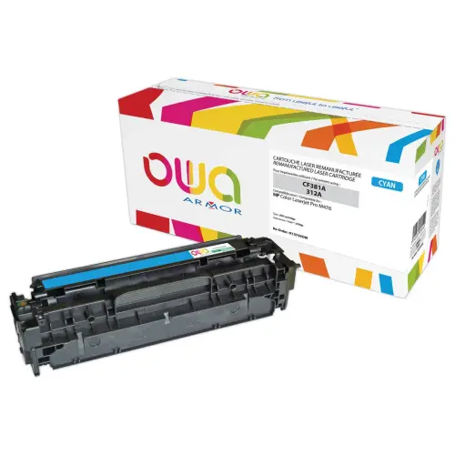 Toner éq. HP CF381A - Cyan - OWA photo du produit