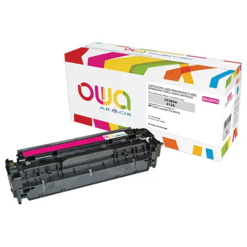 Toner &eacute;q. HP CF383A - Magenta - OWA photo du produit