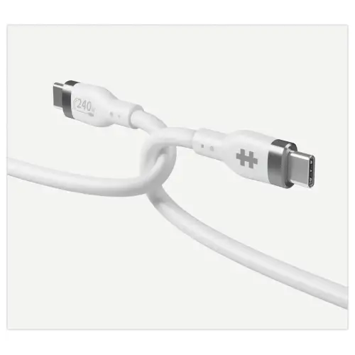 C&acirc;ble USB-C 240W 1M - Blanc - Hypertec photo du produit