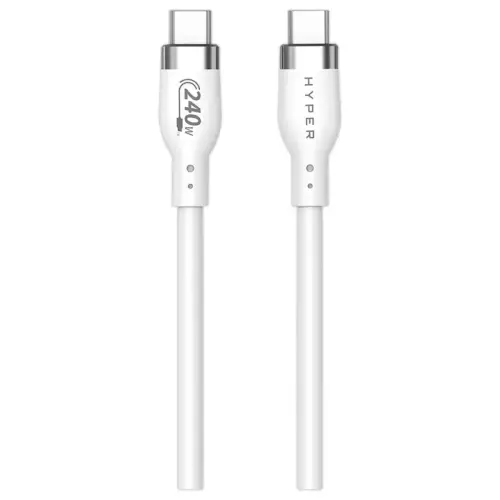 C&acirc;ble USB-C 240W 1M - Blanc - Hypertec photo du produit