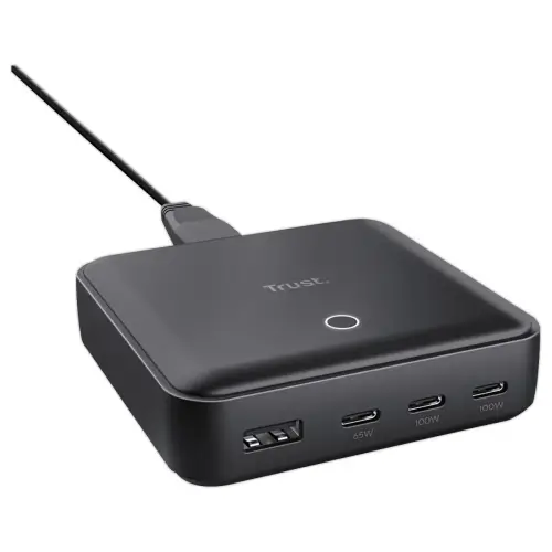 Chargeur USB-C 4 Ports 100W - Noir - Trust photo du produit