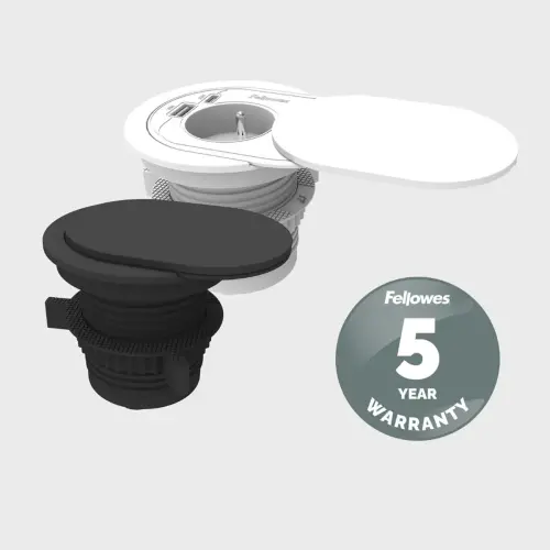 Prise encastrable Power Spot - USB-A & USB-C - Blanc - Fellowes photo du produit