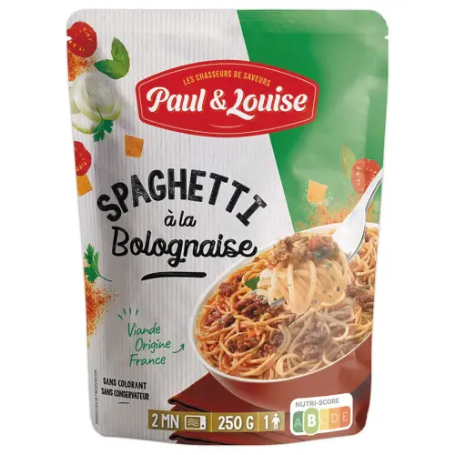 Plat cuisiné Spaghettis bolognaise - 250 g - PAUL & LOUISE photo du produit
