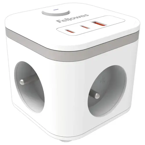 Multiprise Power Cube - Blanc - Fellowes photo du produit