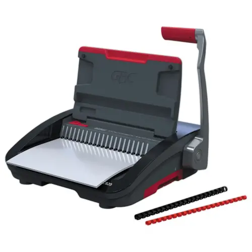 Perforeuse Manuel Max 20 feuilles - Compatible A4/A5 - Noir/Gris - GBC COMBBIND photo du produit