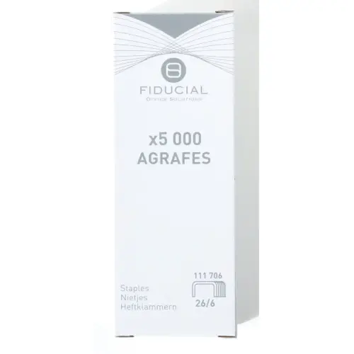 5000 Agrafes 26/6 - Fiducial photo du produit