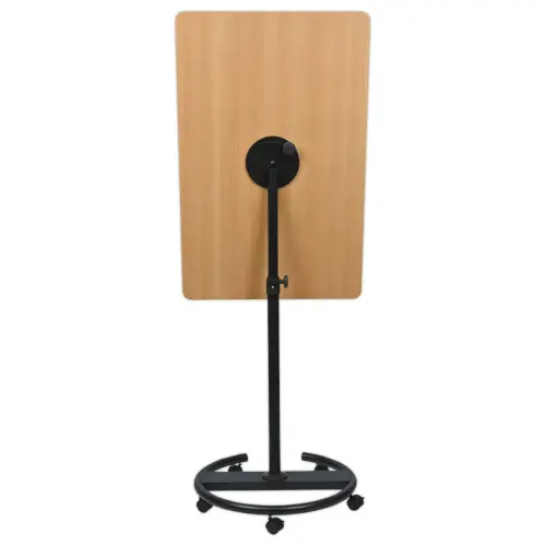 Tableau Pivotant 90° à Roulettes en Acier Céramique & Bois Naturel - Legamaster photo du produit