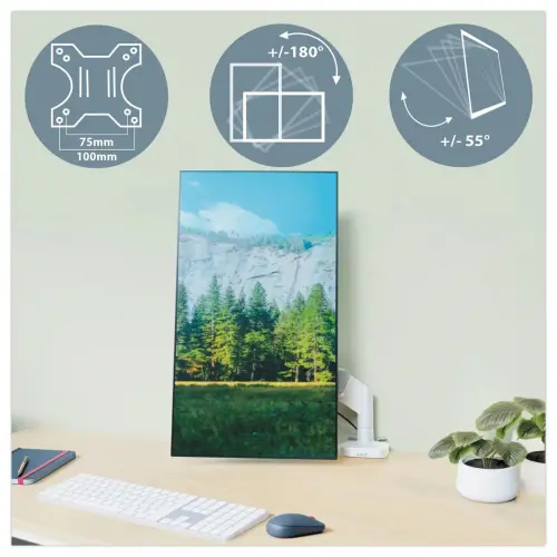 Bras Simple Ecran 17/32" - Ergonomique & R&eacute;glable - Leitz photo du produit