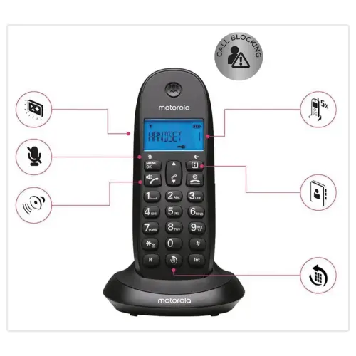 Telephone sans fil fixe dect motorola photo du produit