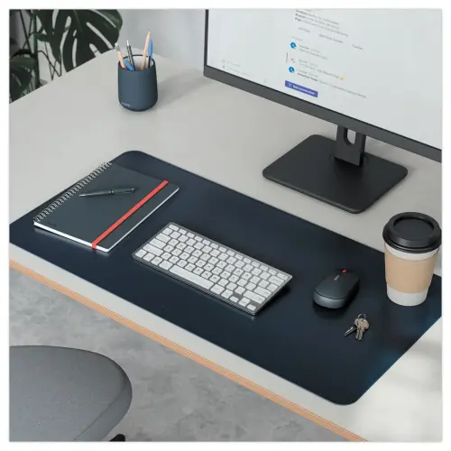 Grand sous-main tapis de bureau - Bleu fonc&eacute; photo du produit