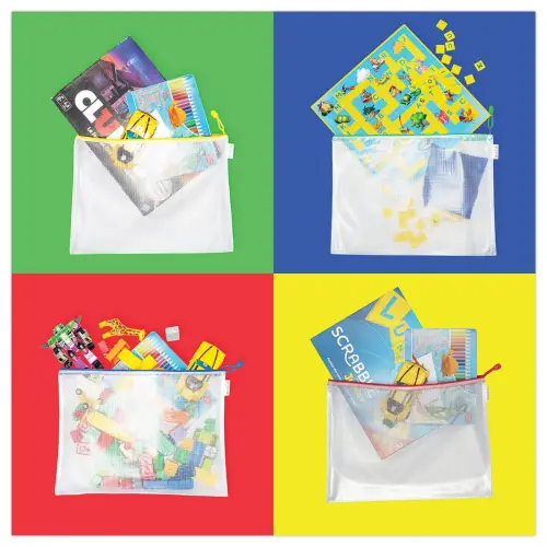 8 Pochettes Zipper A3 - Djois photo du produit