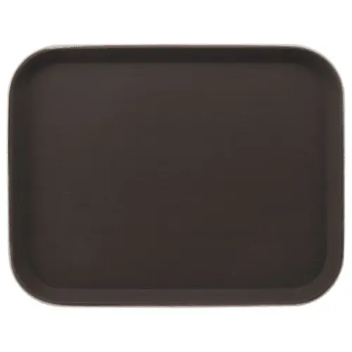 Plateau de service rectangulaire - 45 x 35 cm - Marron photo du produit