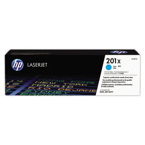 HP 201X CF401X toner cyan Grande capacité - HP photo du produit