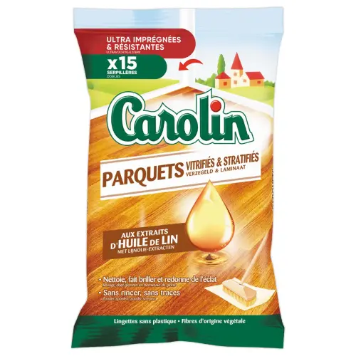 15 Serpilli&egrave;res Parquets Vitrifi&eacute;s et Stratifi&eacute;s - Huile de Lin - Carolin photo du produit