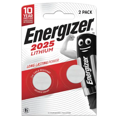 2 Piles lithium - CR2025 (3V) - ENERGIZER photo du produit