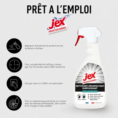 Spray nettoyant surpuissant - 500 ml - Jex Pro photo du produit