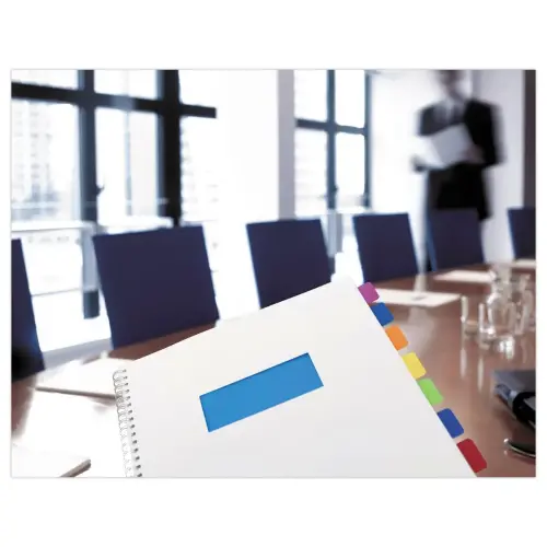 4 Marque-pages rigides - Bleu - Vert - Jaune - Rouge - 3M POST-IT photo du produit