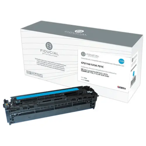 Toner remanufacturé éq. Canon 731C, HP CF211A - Cyan photo du produit