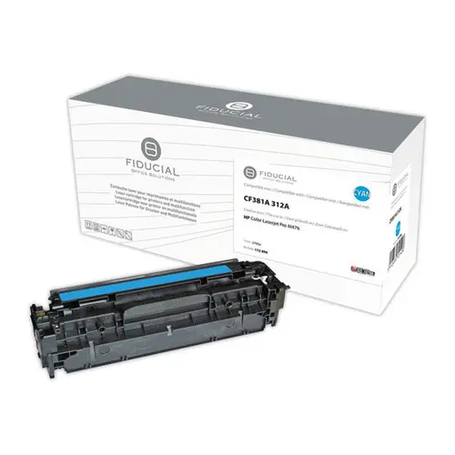 Toner remanufacturé éq. HP CF381A - Cyan photo du produit