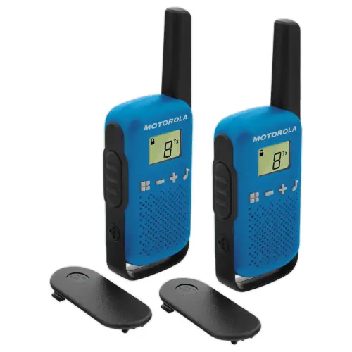 2 Talki-Walki - Simple d'utilisation - Bleu - Motorola photo du produit