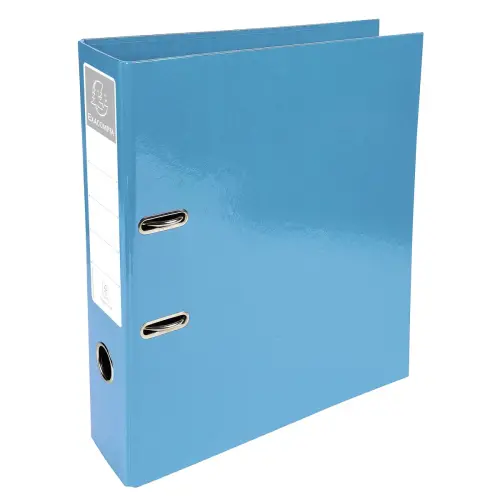 Classeur &agrave; levier - Dos 7 cm - Bleu clair - Exacompta photo du produit