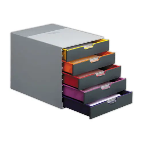 Module de classement 5 tiroirs - gris - DURABLE photo du produit