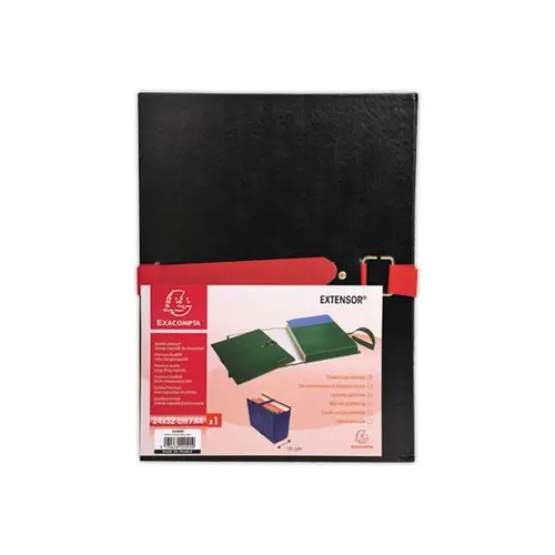 Chemise à sangle Extensor - noir- largeur max 16 cm - EXACOMPTA photo du produit