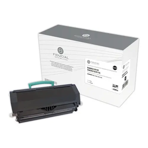 Toner LEXMARK E460X21E noir THC compatible FIDUCIAL photo du produit