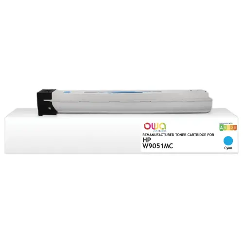 Toner compatible HP W9051MC OWA cyan photo du produit