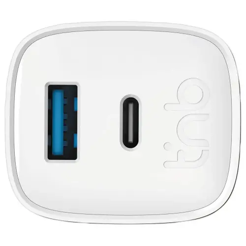 Chargeur secteur 1 USB Type-C + 1 USB-A GAN 45W photo du produit