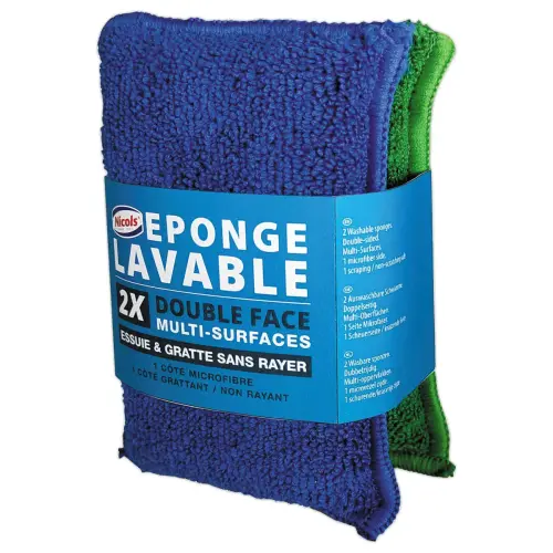 3 Eponges lavables double face photo du produit