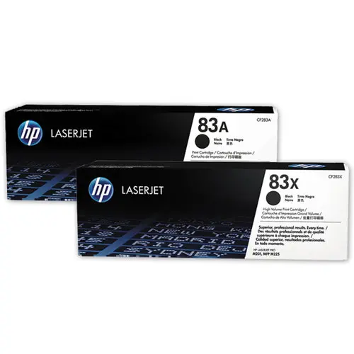 2 Toners HP 83A LaserJet - CF283AD - Noir - HP photo du produit