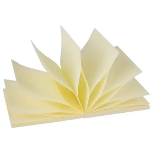 Bloc z-notes adhésives 75 x 75 mm 100 feuilles jaune photo du produit
