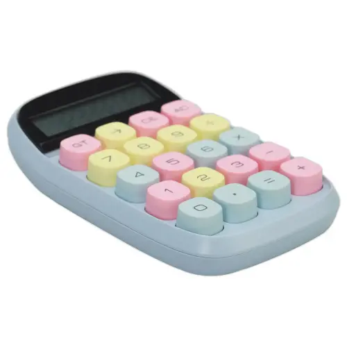 Calculatrice semi bureau Pop Petite - Bleu clair photo du produit