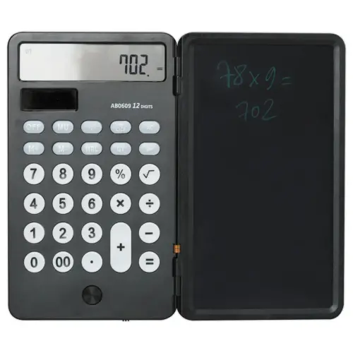 Calculatrice avec tablette d'&eacute;criture Sign - Noir photo du produit
