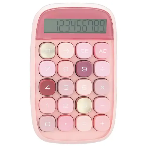 Calculatrice semi bureau Pop Petite - Rose photo du produit