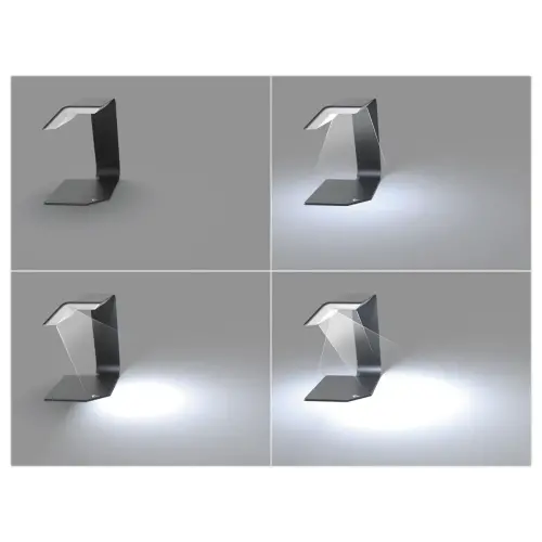 Lampe LED STEELIO Noir - We Light photo du produit