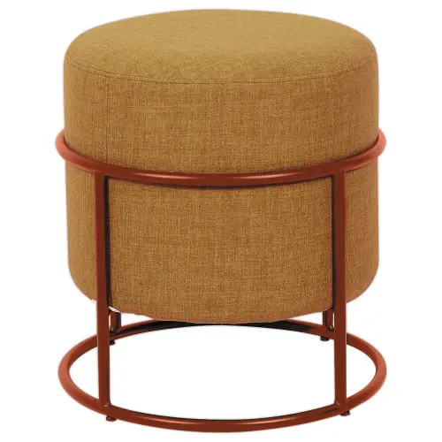 Pouf empilable - jaune photo du produit