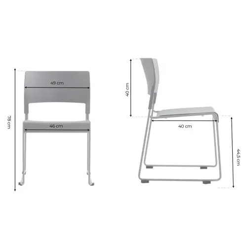 Chaise Dacada - blanche photo du produit