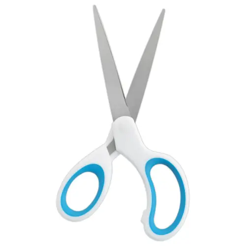 Paire de ciseaux bicolores asym&eacute;triques - 20 cm - Acess photo du produit