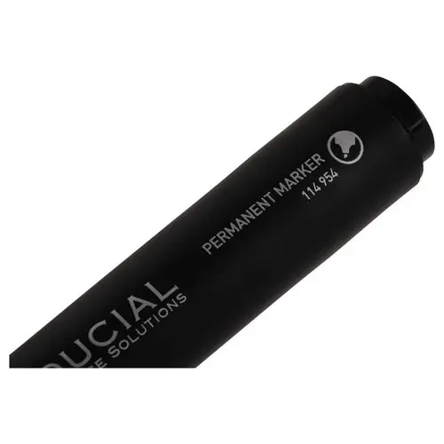 Marqueur permanent pointe biseautée - Noir - FIDUCIAL photo du produit