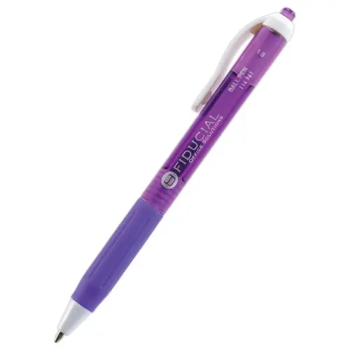 Stylo bille rétractable Fiducial Grip - Ecriture moyenne - Violet photo du produit