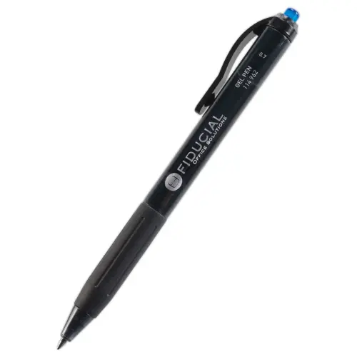 Stylo bille gel r&eacute;tractable Grip -  Ecriture fine - bleu - Fiducial photo du produit