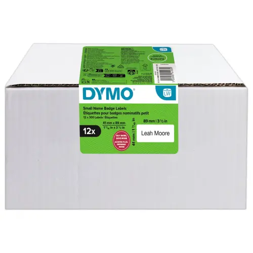 12 Rouleaux de 300 étiquettes - 41 x 89 mm - DYMO photo du produit