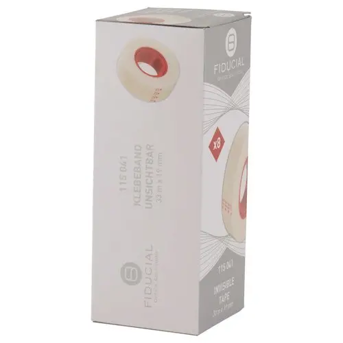 8 Adh&eacute;sifs invisibles - 33 m x 19mm - Fiducial photo du produit