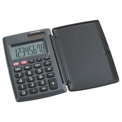 Calculatrice de poche P8 solaire + piles - ACCESS photo du produit