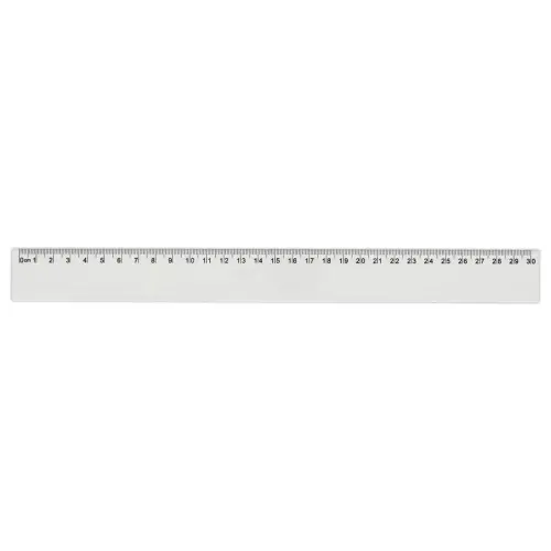R&egrave;gle de bureau simple en plastique  - 30 cm photo du produit