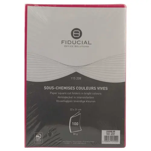 100 Sous-chemises - 22x31 cm - 80g - Rose photo du produit