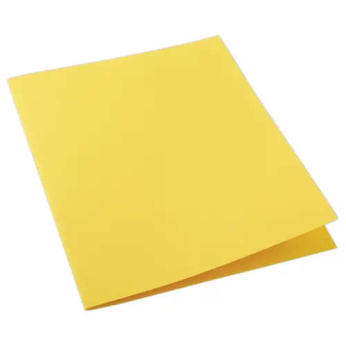 100 Chemises cartonnées colorées - Jaune - Fiducial photo du produit