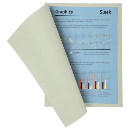 100 Chemises A4+ - gris pastel - 220g - Fiducial photo du produit